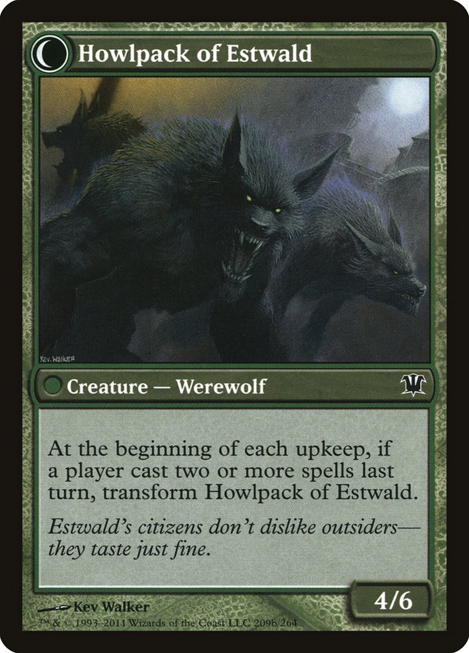 Villagers of Estwald // Howlpack of Estwald (209) Foil - Innistrad