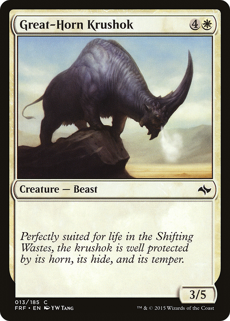 Great-Horn Krushok (013) Foil - Fate Reforged