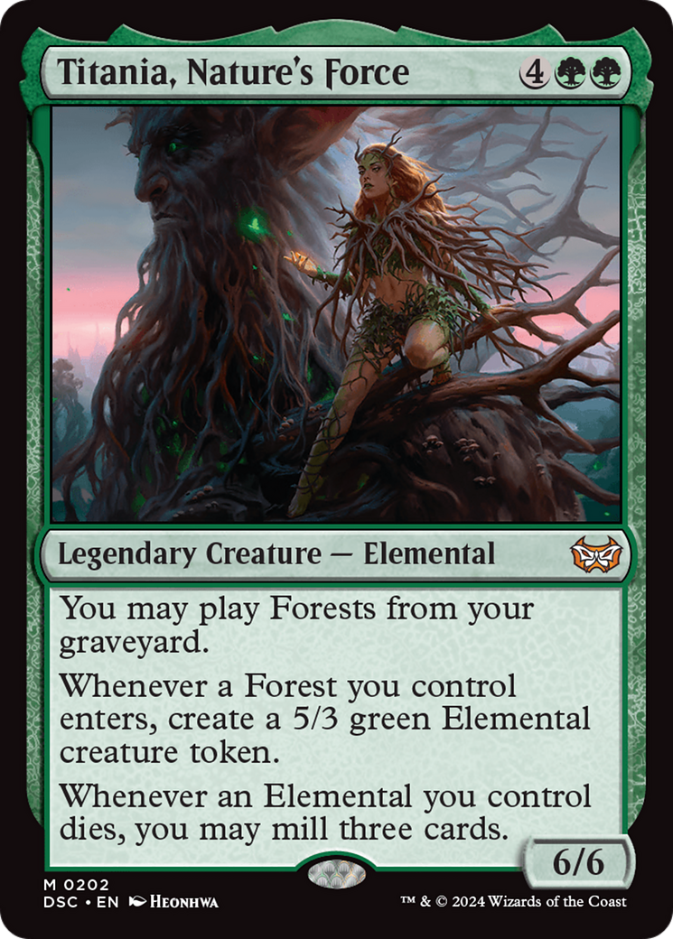 Titania, Nature's Force (202) - Duskmourn: House of Horror Commander