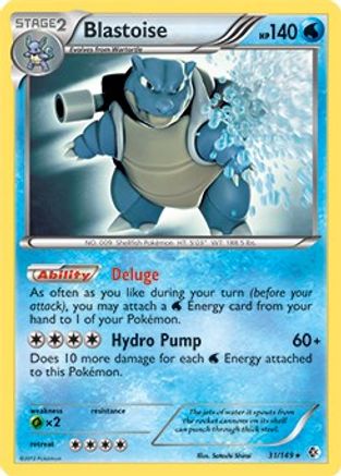 Blastoise - 31/149 (BW Boundaries Crossed) (31) - Deck Exclusives