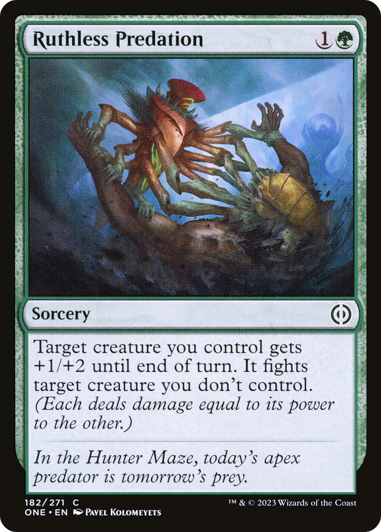 Ruthless Predation (182) Foil - Phyrexia: All Will Be One