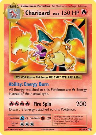 Charizard (11) Reverse Holofoil - Evolutions