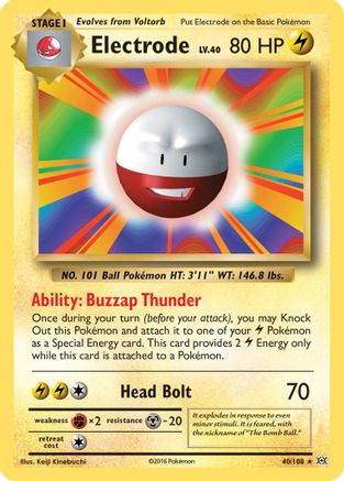 Electrode (40) Reverse Holofoil - XY Evolutions
