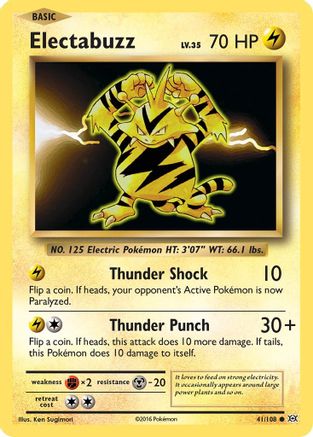 Electabuzz (41) Reverse Holofoil - XY Evolutions