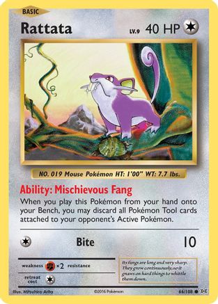 Rattata (66) Reverse Holofoil - XY Evolutions