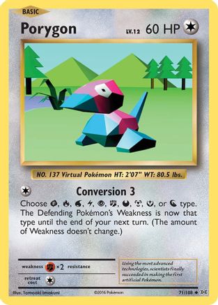 Porygon (71) Reverse Holofoil - XY Evolutions
