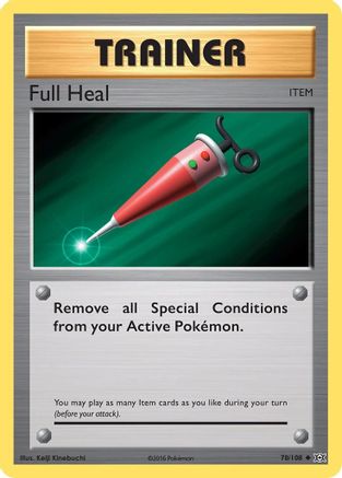 Full Heal (78) Reverse Holofoil - XY Evolutions