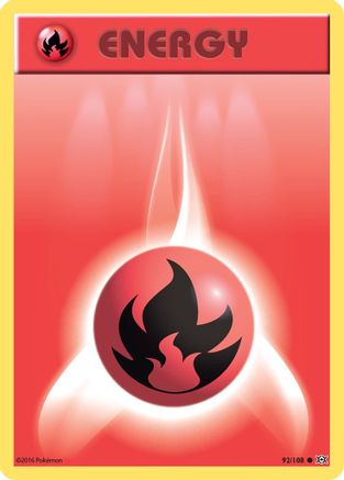 Fire Energy (92) Reverse Holofoil - XY Evolutions