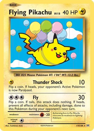 Flying Pikachu (110) - XY Evolutions