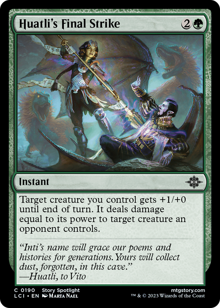 Huatli's Final Strike (190) Foil - The Lost Caverns of Ixalan
