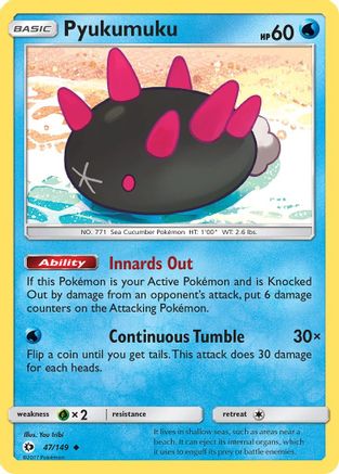 Pyukumuku (47) Reverse Holofoil - Sun & Moon