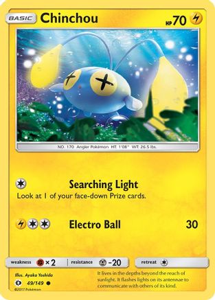 Chinchou (49) Reverse Holofoil - Sun & Moon