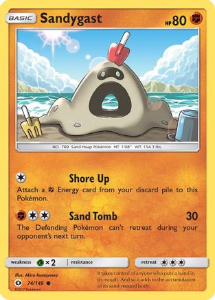 Sandygast (74) Reverse Holofoil - Sun & Moon