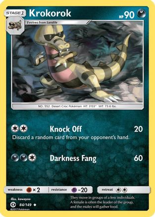Krokorok (84) Reverse Holofoil - Sun & Moon