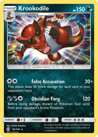 Krookodile (85) Reverse Holofoil - Sun & Moon