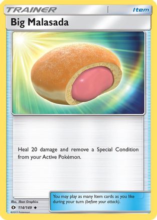 Big Malasada (114) Reverse Holofoil - Sun & Moon