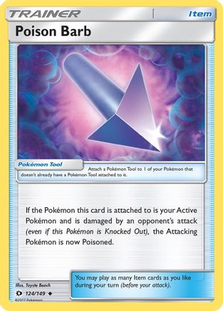 Poison Barb (124) Reverse Holofoil - Sun & Moon