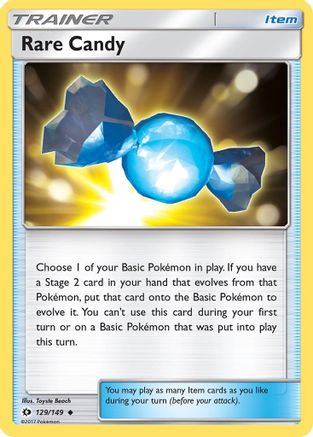 Rare Candy (129) Reverse Holofoil - Sun & Moon