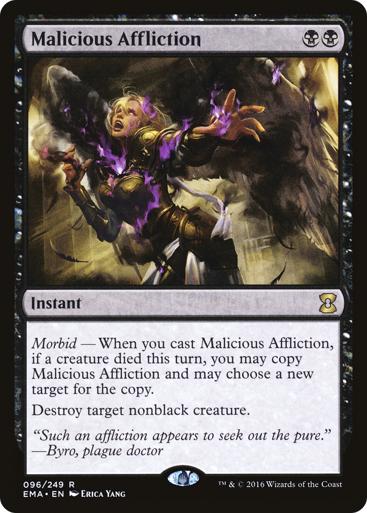 Malicious Affliction (096) Foil - Eternal Masters