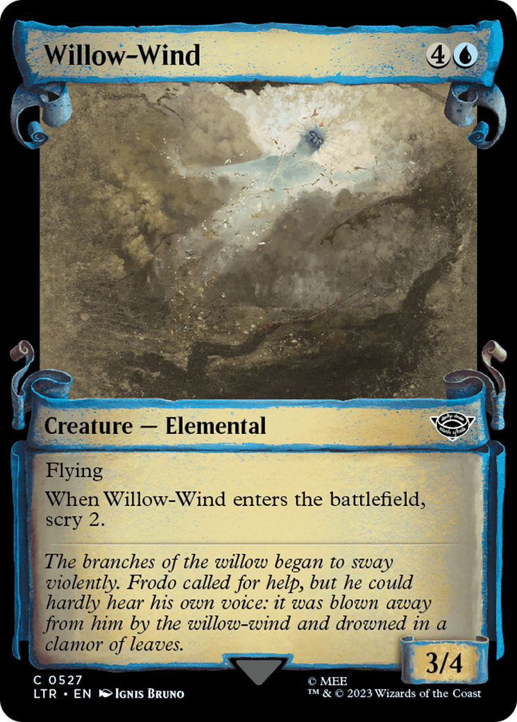 Willow-Wind (Showcase Scrolls) (Showcase) (527) Foil - The Lord of the Rings: Tales of Middle-earth