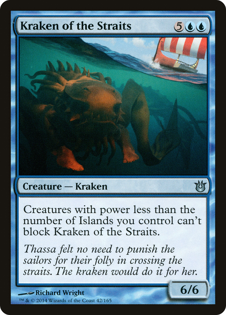Kraken of the Straits (042) Foil - Born of the Gods