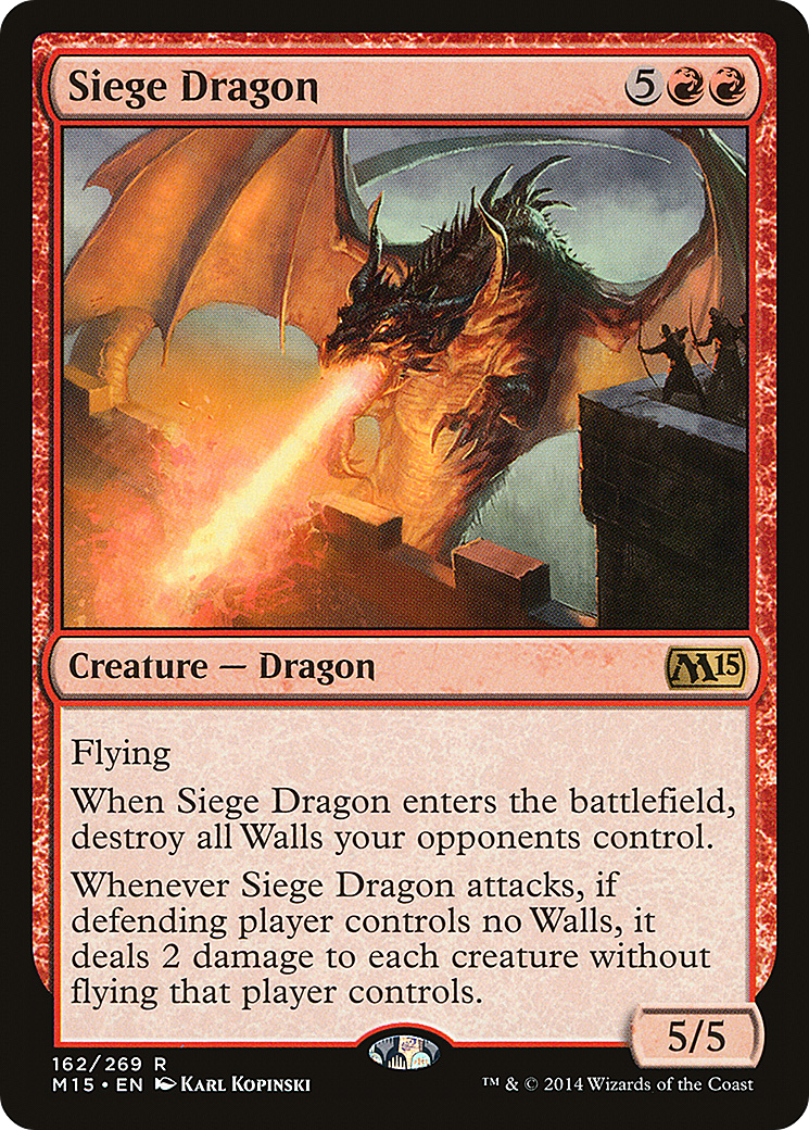 Siege Dragon (162) Foil - Magic 2015