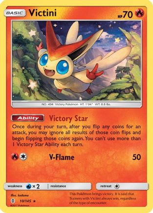Victini (10) Reverse Holofoil - Guardians Rising