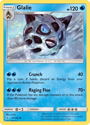 Glalie (32) Reverse Holofoil - Guardians Rising