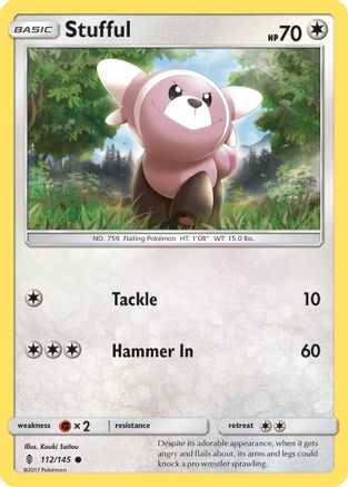 Stufful (112) Reverse Holofoil - Guardians Rising