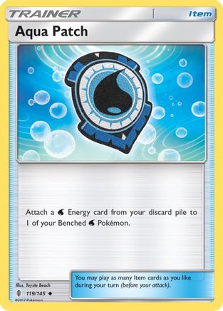 Aqua Patch (119) Reverse Holofoil - Guardians Rising