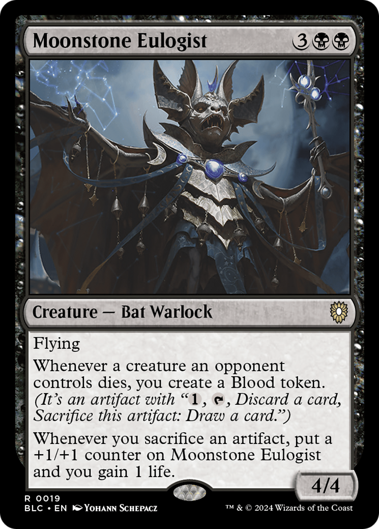 Moonstone Eulogist (019) - Bloomburrow Commander