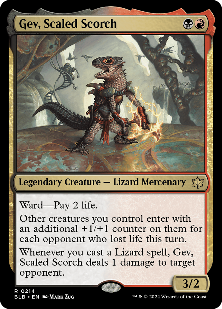 Gev, Scaled Scorch (214) Foil - Bloomburrow