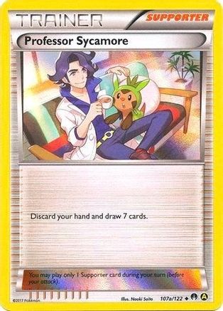 Professor Sycamore - 107a/122 (Holofoil) (107a) Holofoil - Alternate Art Promos