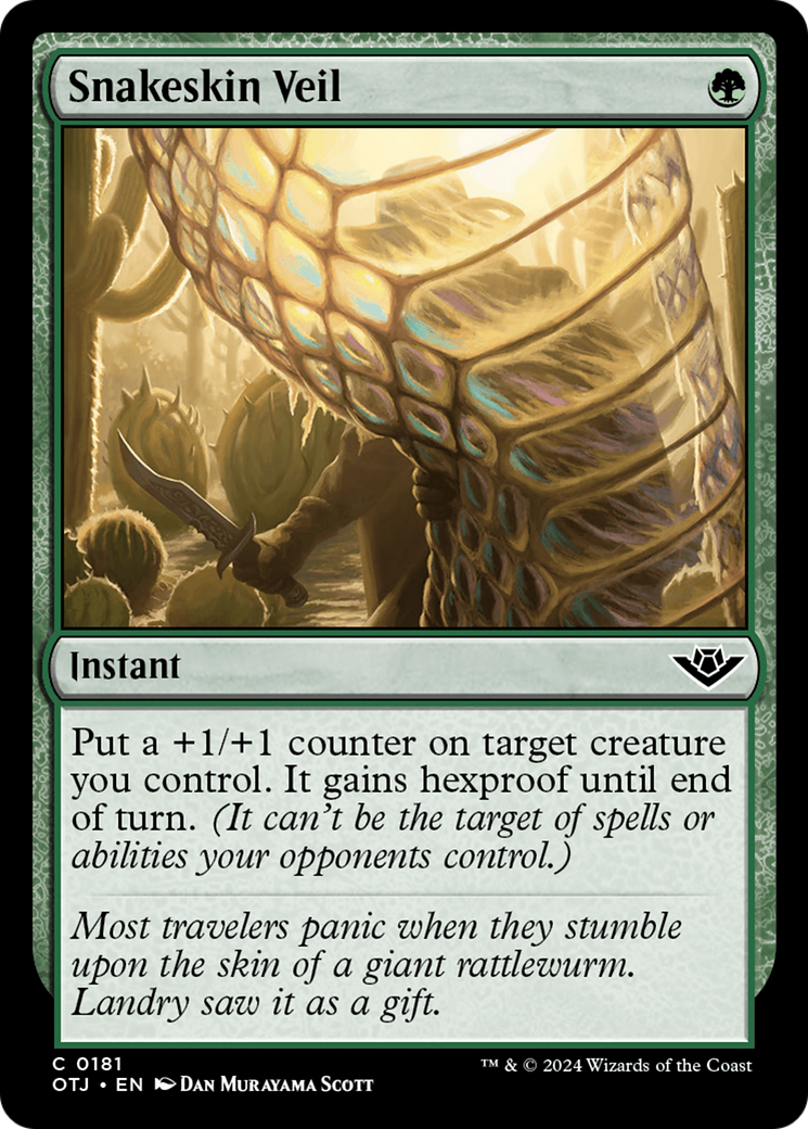 Snakeskin Veil (181) Foil - Outlaws of Thunder Junction
