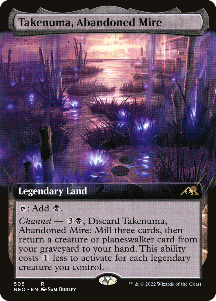 Takenuma, Abandoned Mire (Extended Art) (505) - Kamigawa: Neon Dynasty