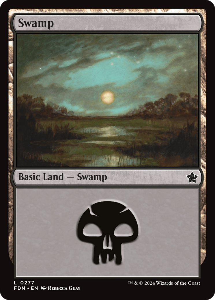 Swamp (277) Foil - Foundations