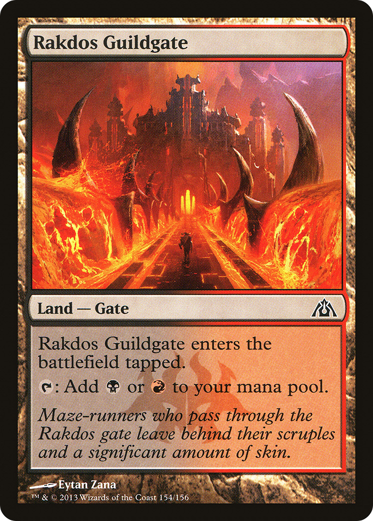 Rakdos Guildgate (154) Foil - Dragon's Maze