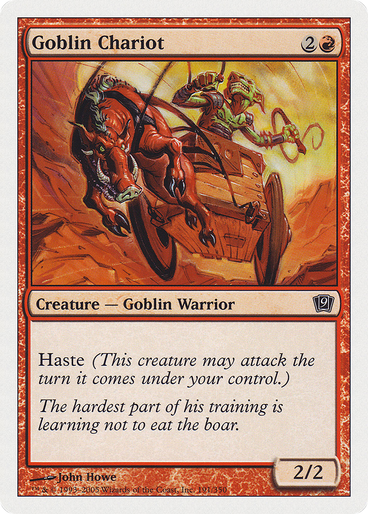 Goblin Chariot (191) Foil - Ninth Edition