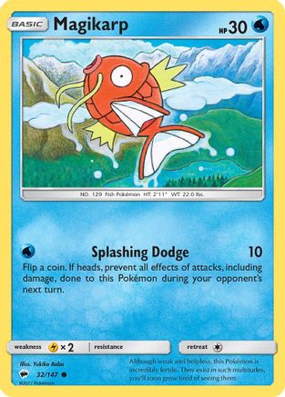 Magikarp (32) Reverse Holofoil - Burning Shadows
