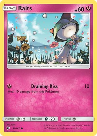 Ralts (91) Reverse Holofoil - Burning Shadows