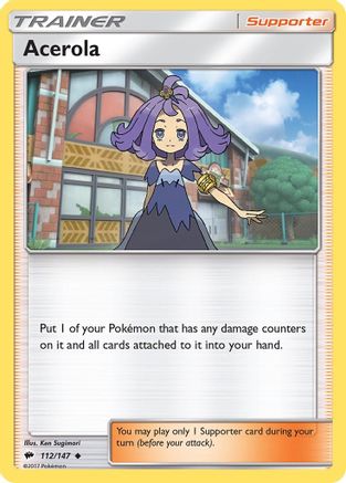 Acerola (112) Reverse Holofoil - Burning Shadows