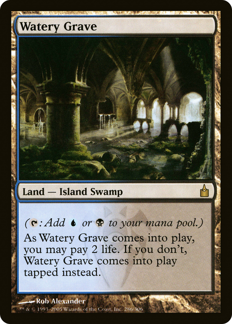 Watery Grave (286) Foil - Ravnica: City of Guilds