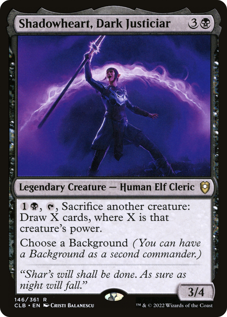 Shadowheart, Dark Justiciar (146) Foil - Commander Legends: Battle for Baldur's Gate
