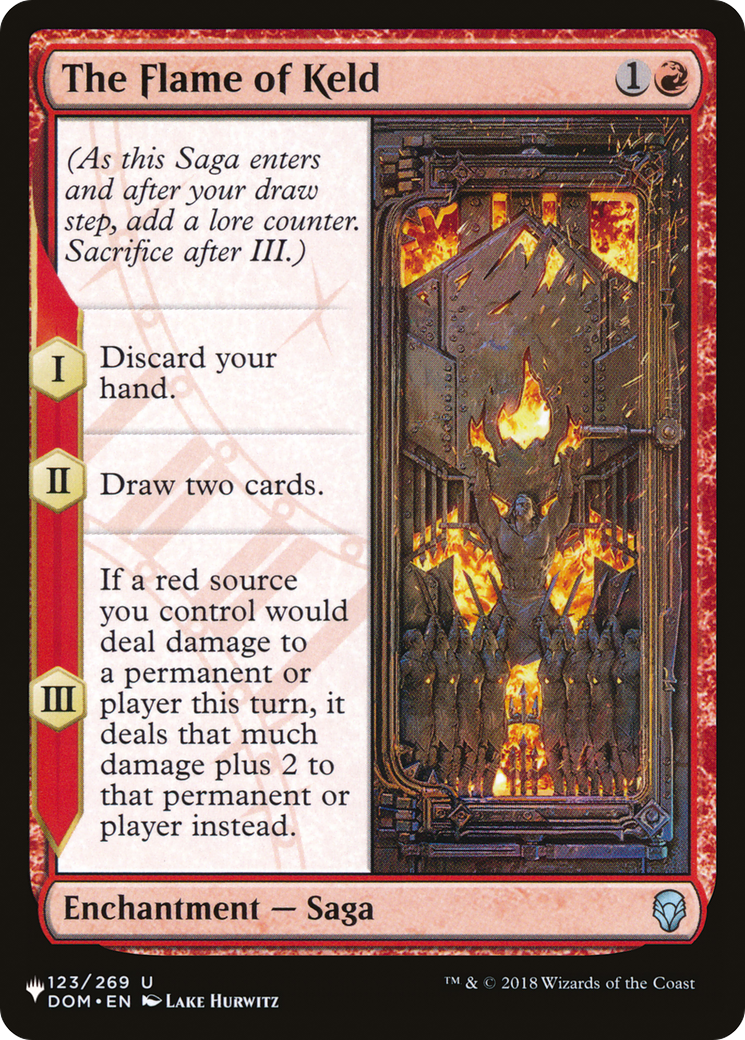 The Flame of Keld (DOM-123) - The List