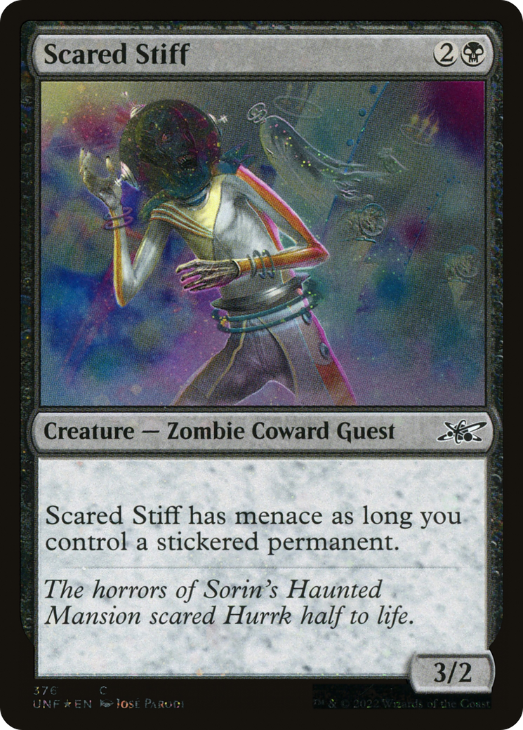 Scared Stiff (Galaxy Foil) (376) Foil - Unfinity