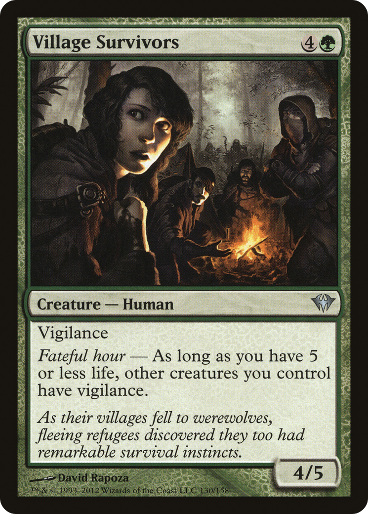 Village Survivors (130) Foil - Dark Ascension