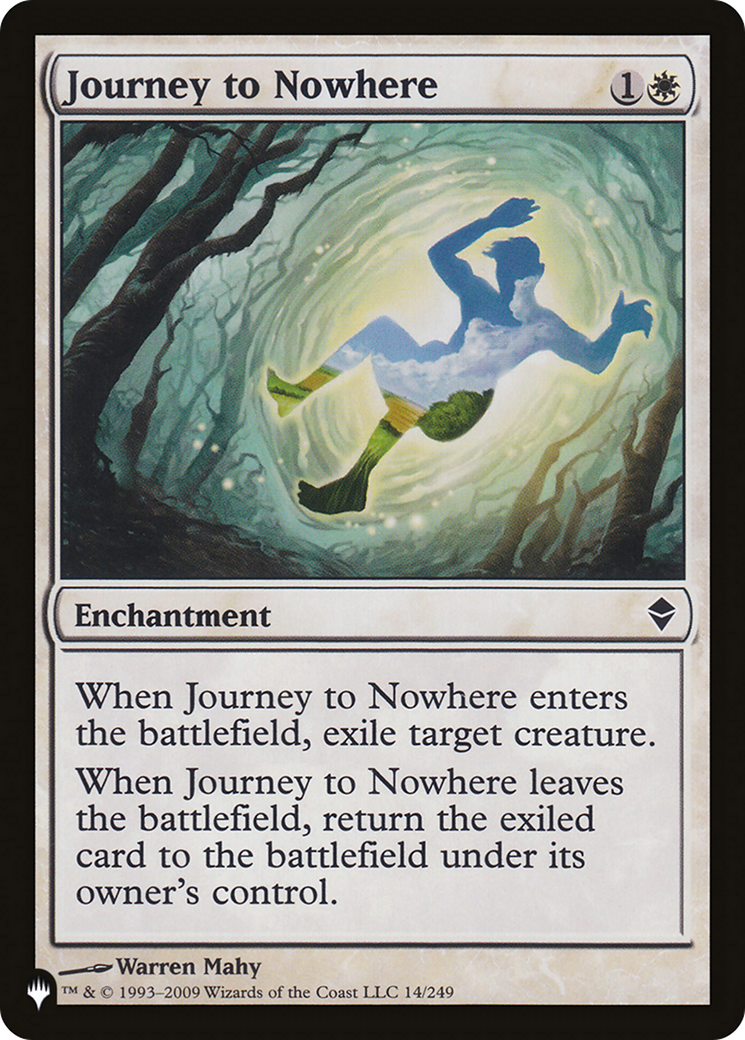 Journey to Nowhere (ZEN-14) - The List