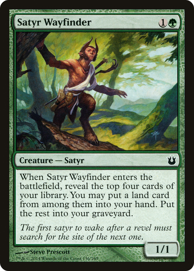 Satyr Wayfinder (136) Foil - Born of the Gods