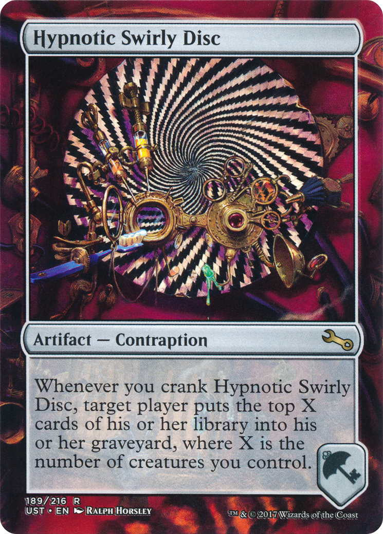 Hypnotic Swirly Disc (189) Foil - Unstable