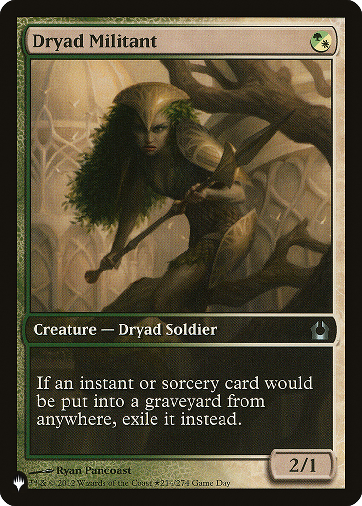 Dryad Militant (PRTR-214) - The List